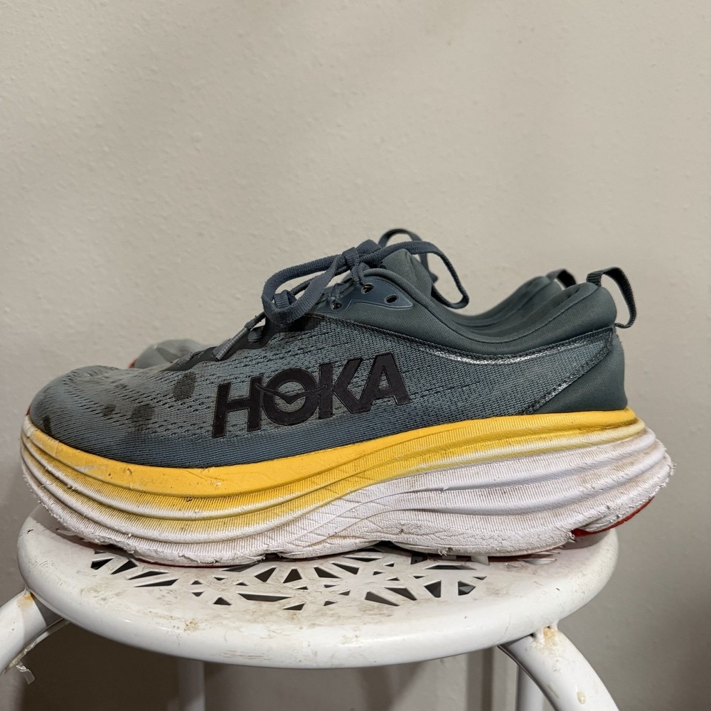 Hoka One One Bondi 8 Goblin Blue Mountain Spring Running Men 9.5 D